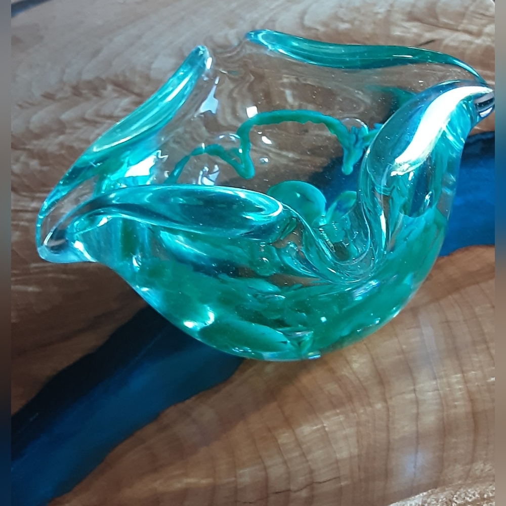 VINTAGE MURANO MCM ART GLASS ASHTRAY